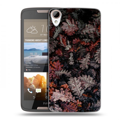 Дизайнерский пластиковый чехол для HTC Desire 828 Нуарные листья