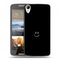 Дизайнерский пластиковый чехол для HTC Desire 828 Минимализм на черном