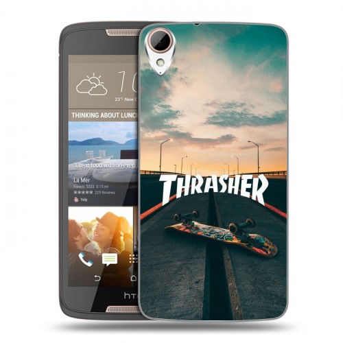Дизайнерский пластиковый чехол для HTC Desire 828 Скейтер стиль