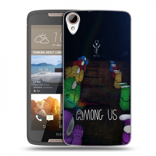 Дизайнерский силиконовый чехол для HTC Desire 828 Among Us