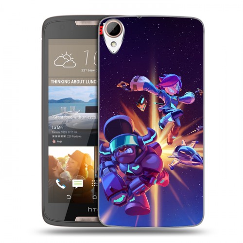 Дизайнерский силиконовый чехол для HTC Desire 828 Brawl Stars