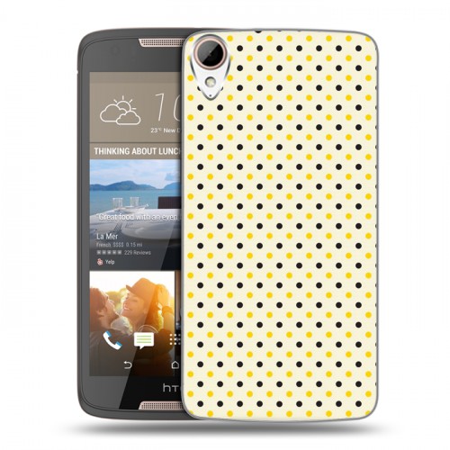 Дизайнерский пластиковый чехол для HTC Desire 828 Пчелиные узоры