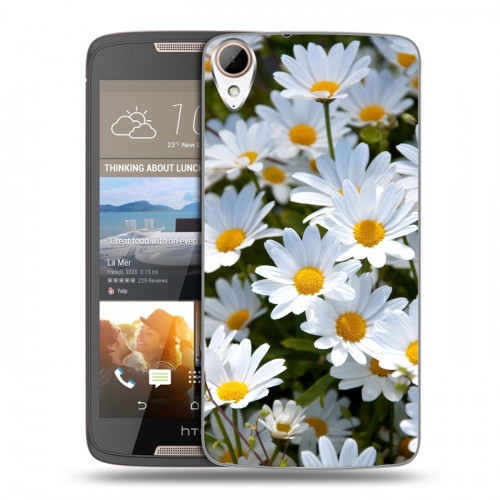 Дизайнерский пластиковый чехол для HTC Desire 828 Ромашки