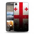 Дизайнерский силиконовый чехол для HTC Desire 828 Флаг Грузии