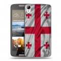Дизайнерский силиконовый чехол для HTC Desire 828 Флаг Грузии