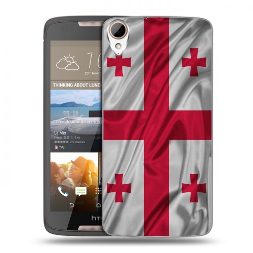 Дизайнерский пластиковый чехол для HTC Desire 828 Флаг Грузии