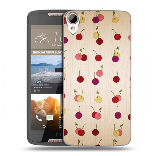 Дизайнерский пластиковый чехол для HTC Desire 828 Вишня