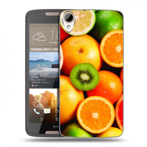 Дизайнерский пластиковый чехол для HTC Desire 828 Лимон