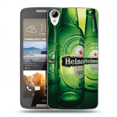 Дизайнерский пластиковый чехол для HTC Desire 828 Heineken