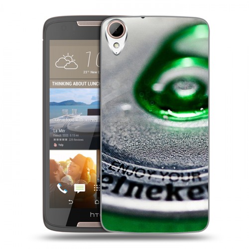 Дизайнерский пластиковый чехол для HTC Desire 828 Heineken
