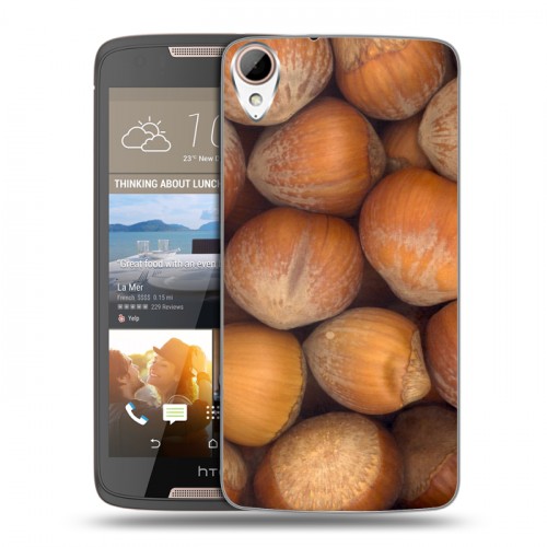 Дизайнерский силиконовый чехол для HTC Desire 828 Орехи