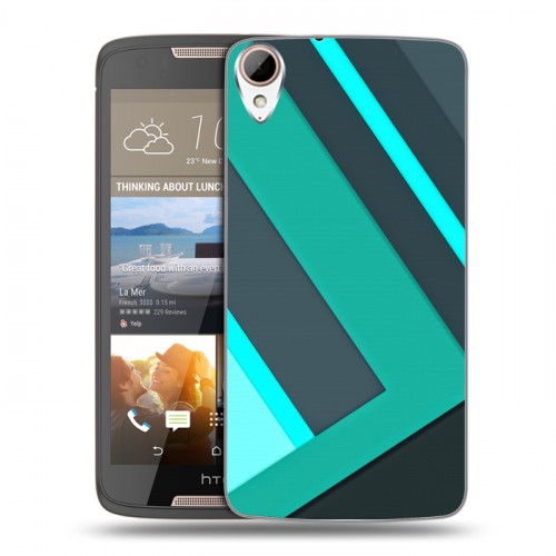 Дизайнерский силиконовый чехол для HTC Desire 828 Геометрия радости