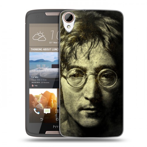 Дизайнерский пластиковый чехол для HTC Desire 828 Джон Леннон