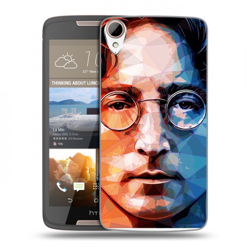 Дизайнерский пластиковый чехол для HTC Desire 828 Джон Леннон