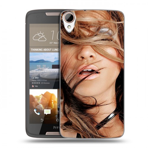 Дизайнерский пластиковый чехол для HTC Desire 828 Дженнифер Лопес