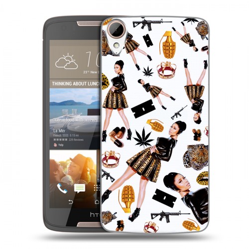 Дизайнерский пластиковый чехол для HTC Desire 828 Ники Минаж