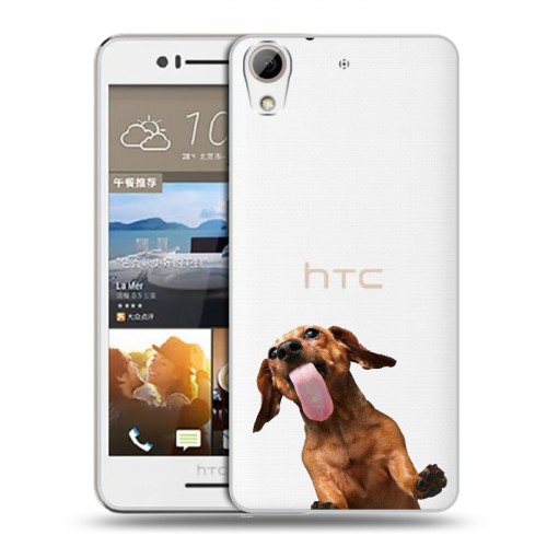 Дизайнерский пластиковый чехол для HTC Desire 728 Мятные звери