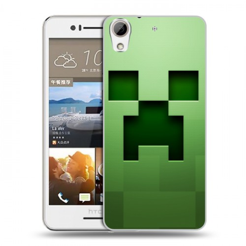 Дизайнерский пластиковый чехол для HTC Desire 728 Minecraft