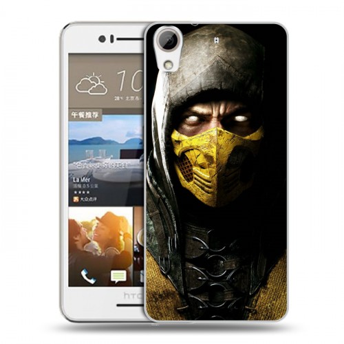Дизайнерский пластиковый чехол для HTC Desire 728 Mortal Combat
