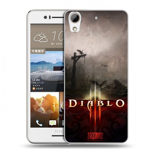 Дизайнерский пластиковый чехол для HTC Desire 728 Diablo
