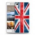 Дизайнерский пластиковый чехол для HTC Desire 728 Флаг Британии