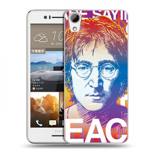 Дизайнерский пластиковый чехол для HTC Desire 728 Джон Леннон