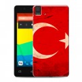 Дизайнерский силиконовый чехол для BQ Aquaris E4.5 Флаг Турции