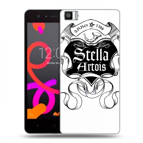 Дизайнерский силиконовый чехол для BQ Aquaris M5 Stella Artois
