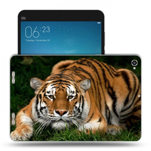 Дизайнерский силиконовый чехол для Xiaomi Mi Pad 2 Тигры