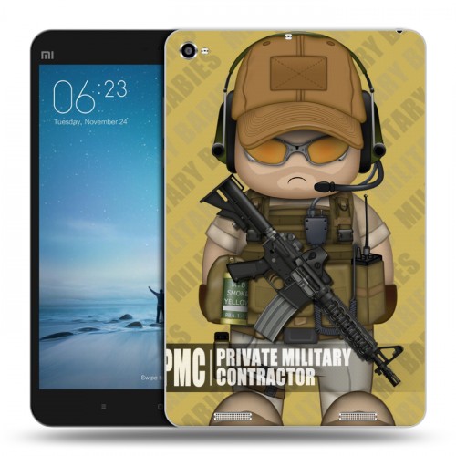 Дизайнерский силиконовый чехол для Xiaomi Mi Pad 2 Армейцы мультяшки