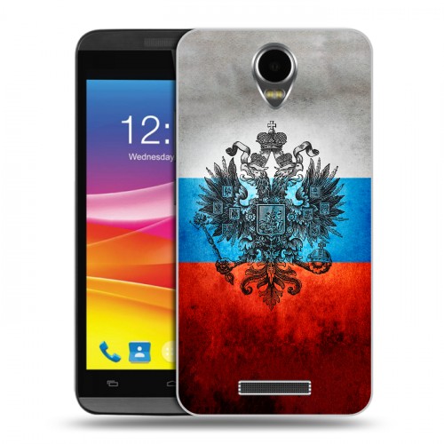 Дизайнерский силиконовый чехол для Micromax Canvas Power Российский флаг