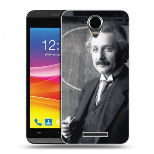 Дизайнерский силиконовый чехол для Micromax Canvas Power Альберт Эйнштейн
