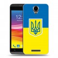 Дизайнерский силиконовый чехол для Micromax Canvas Power Флаг Украины