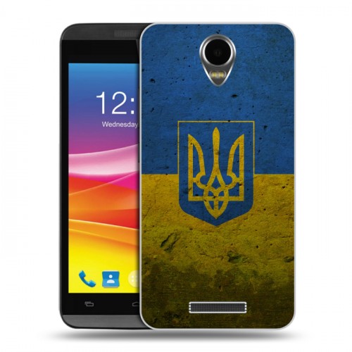 Дизайнерский силиконовый чехол для Micromax Canvas Power Флаг Украины