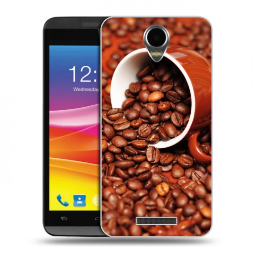 Дизайнерский силиконовый чехол для Micromax Canvas Power Кофе напиток