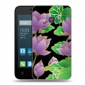 Дизайнерский силиконовый чехол для Alcatel One Touch Pixi 4 (4) Люксовые цветы
