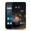 Дизайнерский силиконовый чехол для Alcatel One Touch Pixi 4 (4) Need For Speed