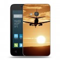 Дизайнерский силиконовый чехол для Alcatel One Touch Pixi 4 (4) самолеты