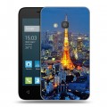 Дизайнерский силиконовый чехол для Alcatel One Touch Pixi 4 (4) Токио