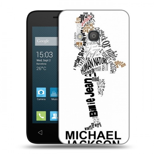Дизайнерский силиконовый чехол для Alcatel One Touch Pixi 4 (4) Майкл Джексон