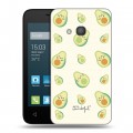 Дизайнерский силиконовый чехол для Alcatel One Touch Pixi 4 (4) Веселое авокадо