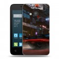 Дизайнерский силиконовый чехол для Alcatel One Touch Pixi 4 (4) Cyberpunk 2077