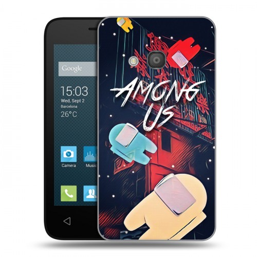 Дизайнерский силиконовый чехол для Alcatel One Touch Pixi 4 (4) Among Us