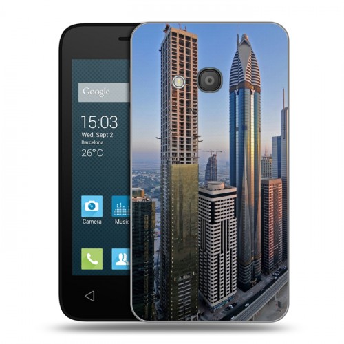 Дизайнерский пластиковый чехол для Alcatel One Touch Pixi 4 (4) Дубаи