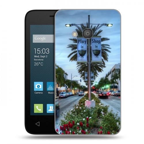 Дизайнерский силиконовый чехол для Alcatel One Touch Pixi 4 (4) Лос-Анжелес
