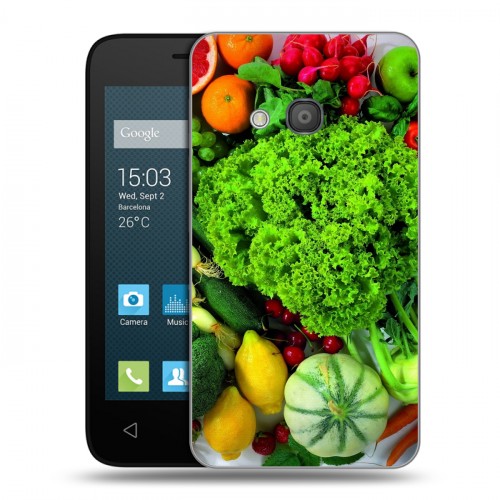 Дизайнерский силиконовый чехол для Alcatel One Touch Pixi 4 (4) Овощи