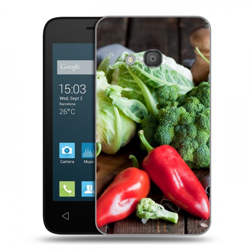 Дизайнерский силиконовый чехол для Alcatel One Touch Pixi 4 (4) Овощи