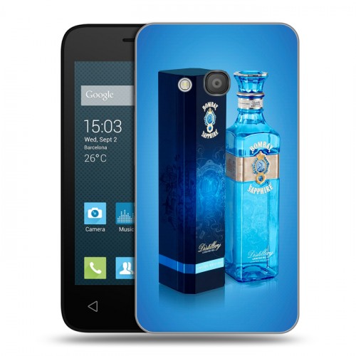 Дизайнерский силиконовый чехол для Alcatel One Touch Pixi 4 (4) Bombay Sapphire