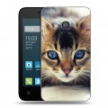 Дизайнерский силиконовый чехол для Alcatel One Touch Pixi 4 (4) Котята