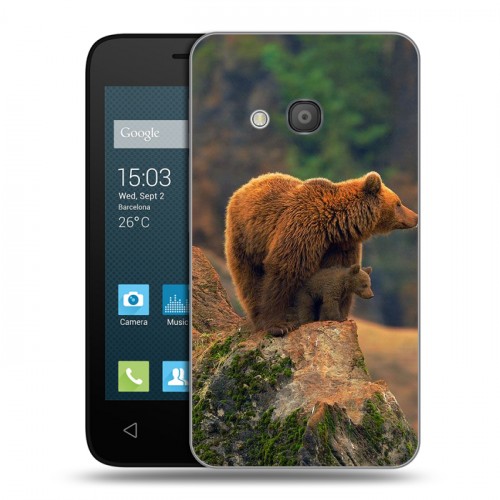 Дизайнерский силиконовый чехол для Alcatel One Touch Pixi 4 (4) Медведи